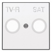 Накладка для TV-R-SAT розетки ABB Sky, альпийский белый (8550.1 BL)