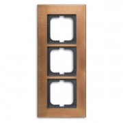 Рамка ABB Carat 3 поста бронза (1723-821)