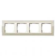Рамка 4-ая Gira Event Clear Песочный цвет вставки Кремовый глянцевый