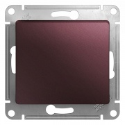 Кнопка 10A  механизм SE Glossa, баклажановый