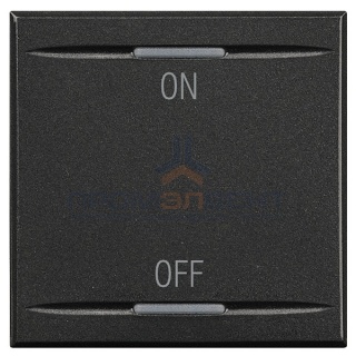 Axolute Клавиши с символами для системы автоматизации для 2 функций - 2 модуля, ON-OFF, цвет антраци