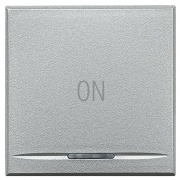 Axolute Клавиши с символами для системы автоматизации для 1 функции - 2 модуля, ON, цвет алюминий