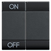 LL Клавиша ON OFF 2 модуля, цвет антрацит