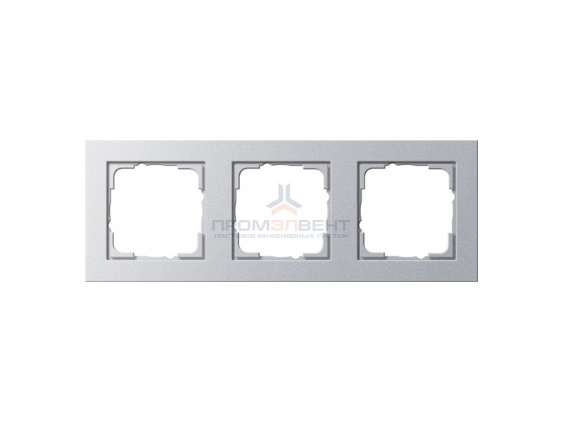 Рамка 3-ая Gira E2 Алюминий