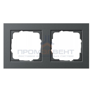 Рамка 2-ая Gira E2 Антрацит