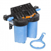 Фильтр магистральный 10"BB ДЖИЛЕКС 1M10Т2 - 1" (ВР/ВР торцевое, 2 непрозрачных колбы)