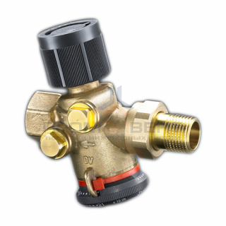 Вентиль балансировочно-регулирующий Oventrop Cocon QTZ - 1/2" (ВР/НР, 150-1050 л/ч, без ниппелей)
