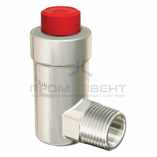 Воздухоотводчик автоматический угловой Meibes Flexvent H - 1/2" (PN10, Tmax 120°C, никелированный)