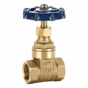 Задвижка клиновая GENEBRE 3221 - 1"1/2 (ВР/ВР, PN20, Tmax 180°C, ручка-вентиль, латунь)