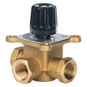 Клапан смесительный трехходовой STOUT - 1" (ВР, PN10, Tmax 110°C, KVS 8)
