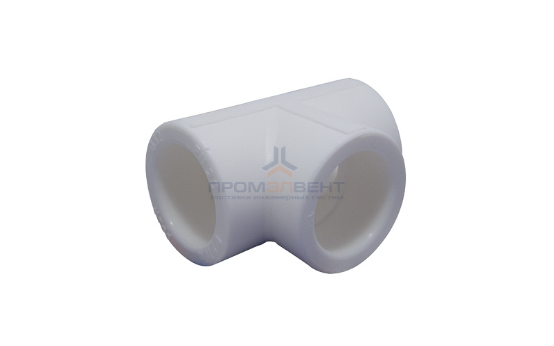 Тройник KALDE - 90 (для полипропиленовых труб под пайку, цвет белый)
