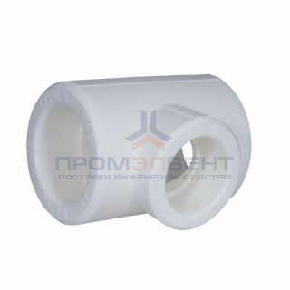 Тройник переходной KALDE - 25 x 25 x 20 (для полипропиленовых труб под пайку, цвет белый)