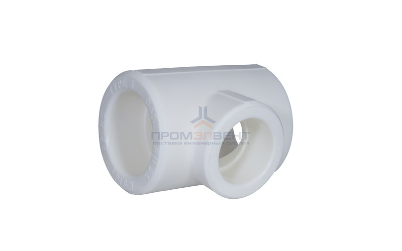 Тройник переходной KALDE - 63 x 32 x 63 (для полипропиленовых труб под пайку, цвет белый)