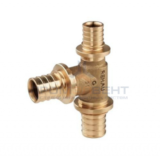 Тройник переходной REHAU PLATINUM - 25 x 16 x 16 (бронза, для труб из сшитого полиэтилена RAUTITAN)