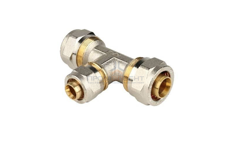 Тройник переходной STOUT - 32 x 26 x 32 (винтовой, для металлопластиковых труб)