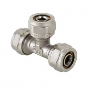 Тройник переходной VALTEC VTm.331 - 32 x 32 x 26 (винтовой, для металлопластиковых труб)