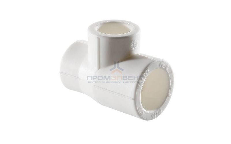 Тройник переходной VALTEC VTp.735 - 32 x 25 x 25 (для полипропиленовых труб под пайку, цвет белый)