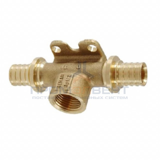 Тройник переходной с внутренней резьбой и креплением REHAU RX - 20 x 1/2" x 16 (бронза для RAUTITAN)