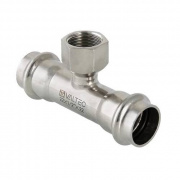 Тройник с переходом на внутреннюю резьбу VALTEC VTi.932 - 28 x 3/4" (пресс, для труб из нерж.стали)