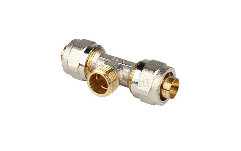 Тройник с переходом на наружную резьбу STOUT - 20 x 3/4