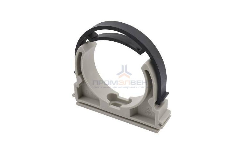 Клипса с лентой для труб FV-Plast - 32 (для полипропиленовых труб, цвет серый)