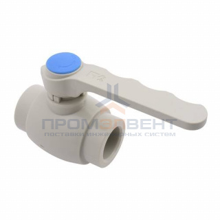 Кран шаровой FV-Plast - 25 (для полипропиленовых труб под пайку, цвет серый, ручка рычаг)