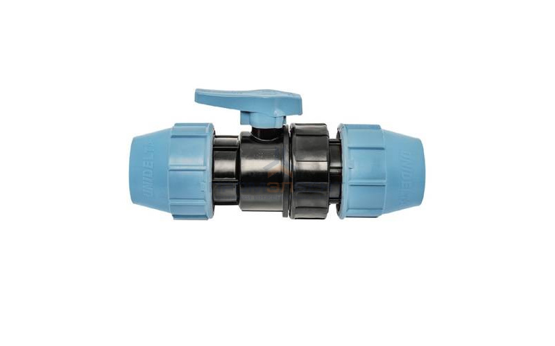 Кран шаровой UNIDELTA 1070 - 50 (винтовой, для труб ПНД)