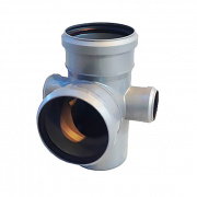 Крестовина двухплоскостная переходная для внутренней канализации Valsir - 110 x 50 x 110x67°