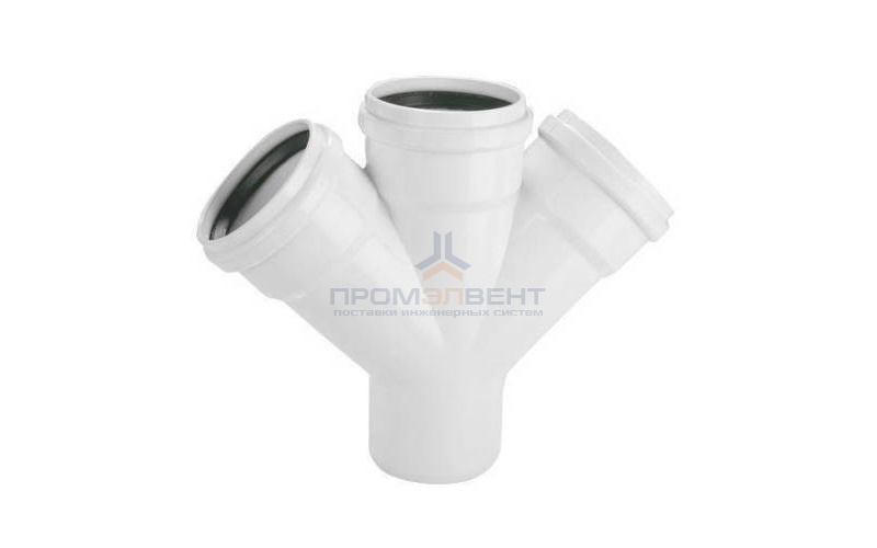 Крестовина одноплоскостная 45° REHAU RAUPIANO PLUS - 110 (для системы внутренней канализации)