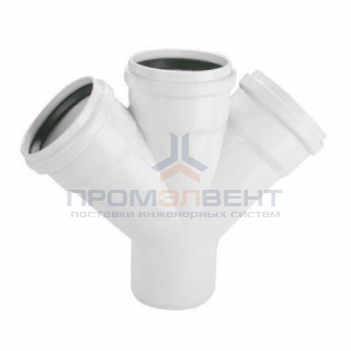 Крестовина одноплоскостная 45° REHAU RAUPIANO PLUS - 110 (для системы внутренней канализации)