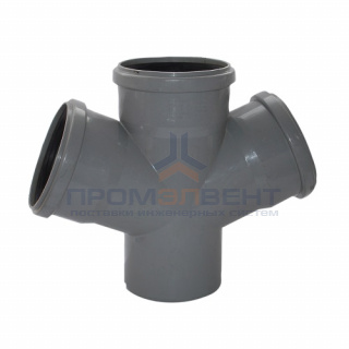 Крестовина одноплоскостная для внутренней канализации Valsir - 50 x 50 x 50x65°