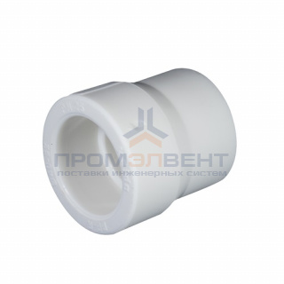 Муфта редукционная KALDE - 40 x 25 (для полипропиленовых труб под пайку, цвет белый)