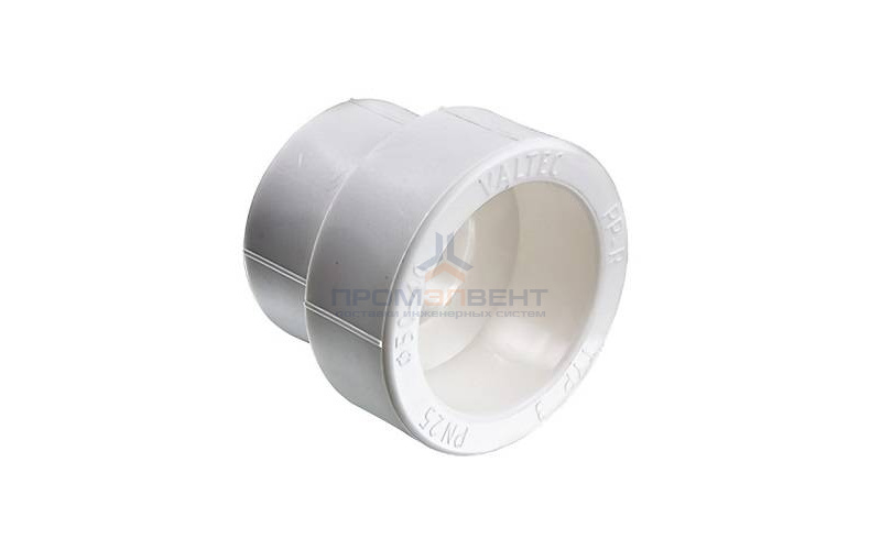 Муфта редукционная VALTEC VTp.705 - 50 x 20 (для полипропиленовых труб под пайку, цвет белый)