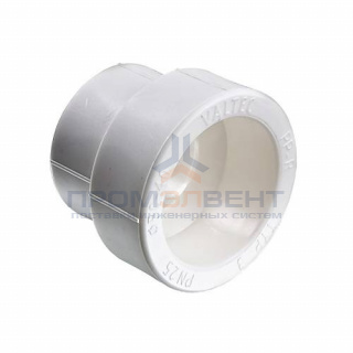 Муфта редукционная VALTEC VTp.705 - 50 x 40 (для полипропиленовых труб под пайку, цвет белый)