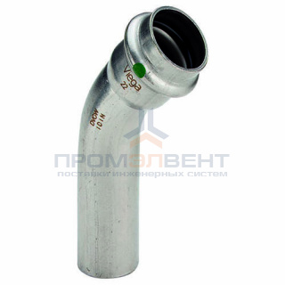 Отвод 45° Viega Sanpress Inox 2326.1 - 22 (нержавеющая сталь)