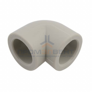 Отвод 90° FV-Plast - 75 (для полипропиленовых труб под пайку, цвет серый)