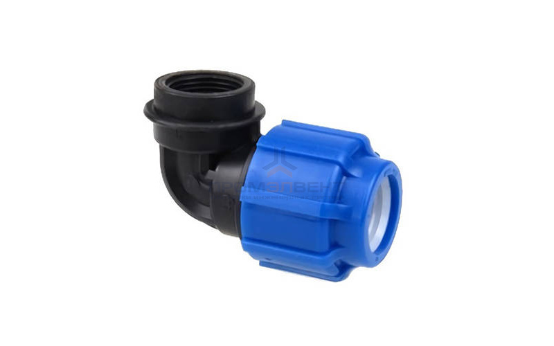 Переход на внутреннюю резьбу угловой Политэк - 50 x 2