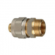 Переход на наружную резьбу STOUT - 20 x 3/4" (винтовой, для металлопластиковых труб)