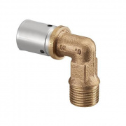 Переход на наружную резьбу угловой Oventrop Cofit P - 20x2.5 x 1/2" (прессовой, бронза)