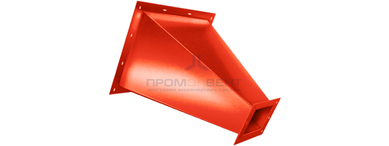 Переход с прямоугольного сечения на прямоугольное сечение (сварной)