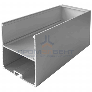 08-25-01 Профиль алюминиевый для светодиодной ленты, анод., П-образный , подвесной, серебро, 50х55мм, 2м, шир. ленты до 40мм, без упаковки (без рассеивателя, без заглушек).