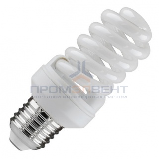 Лампа энергосберегающая ESL QL7 15W 2700K E27 спираль d46x98 теплая