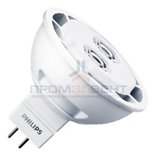 Лампа светодиодная Philips LED MR16 4W (35W) 6500K 24° 12V 260lm GU5.3 холодный свет