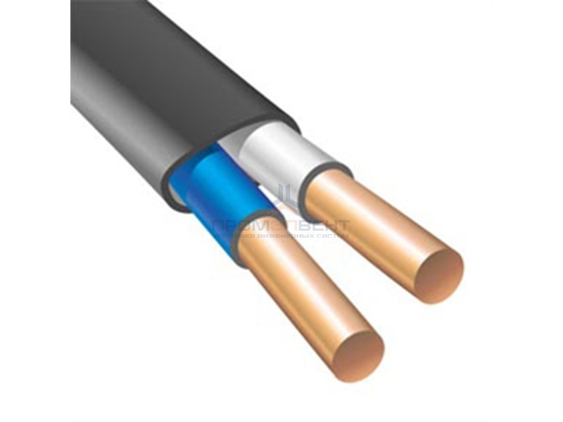Кабель силовой ВВГнг(А) 2х1,5 плоский ГОСТ 31996 (Электрокабель НН)