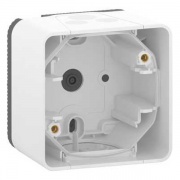 Коробка 1 пост накладного монтажа Mureva Styl IP55 Schneider Electric Белый