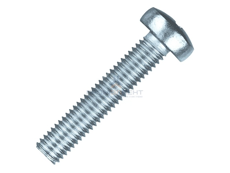 Винт с полукруглой головкой М6х16 оцинкованный DIN7985