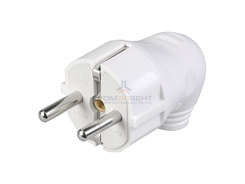 ВПу11-01-Ст Вилка разборная угловая с з/к 16А белая