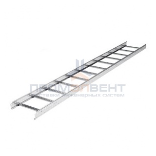 Лестничный лоток 80х500 плюс, L 3000, цинк-ламельный