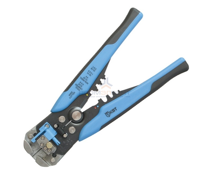 Инструмент для снятия изоляции с проводов 0,05-10,0мм2 стриппер WS-04A КВТ