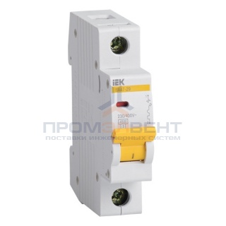 Автоматический выключатель ВА47-29 1Р 3А 4,5кА характеристика В ИЭК (автомат)